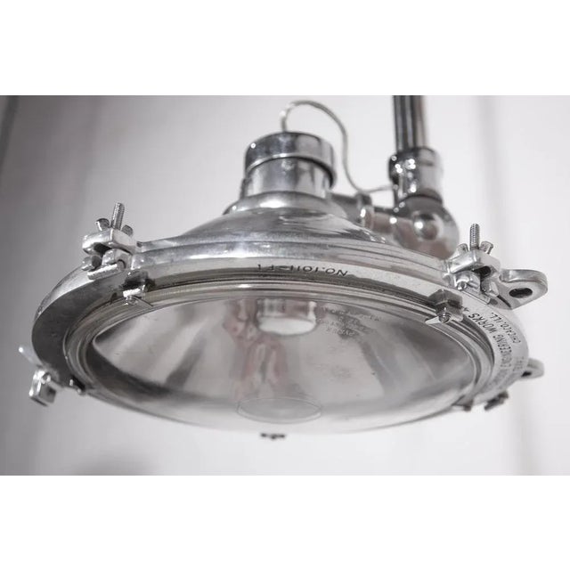 Large Industrial Spotlight Pendant, 1960s For Sale - Image 10 of 11