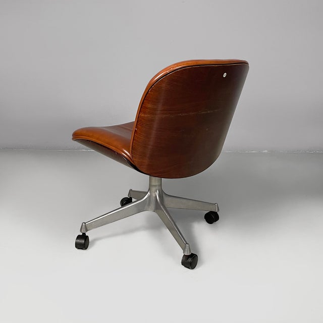 Ico Parisi Italian Modern Office Chairs by Ico Parisi for Mim, 1970s, Set of 8 For Sale - Image 4 of 18