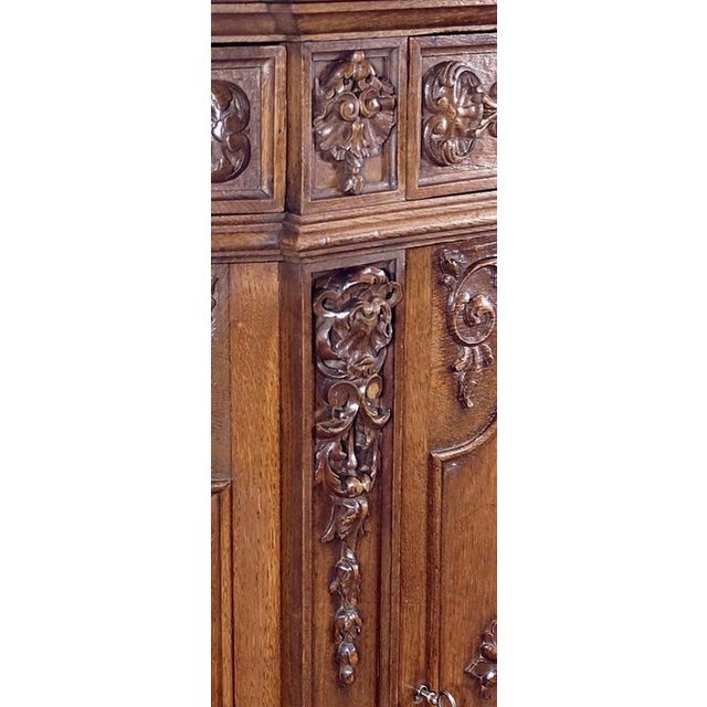 Late 19th Century Louis Philippe Style Oak Buffet For Sale - Image 10 of 18