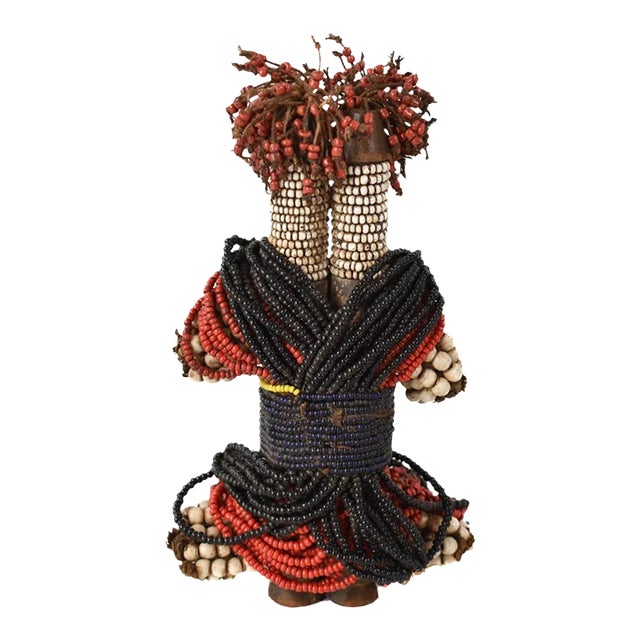 Early 20th Century Fali Beaded Fertility Doll Cameroon For Sale