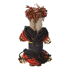 Early 20th Century Fali Beaded Fertility Doll Cameroon