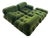 Camaleonda Sofa in Green by Mario Bellini for C&B Italia, 1972, Set of 5 For Sale