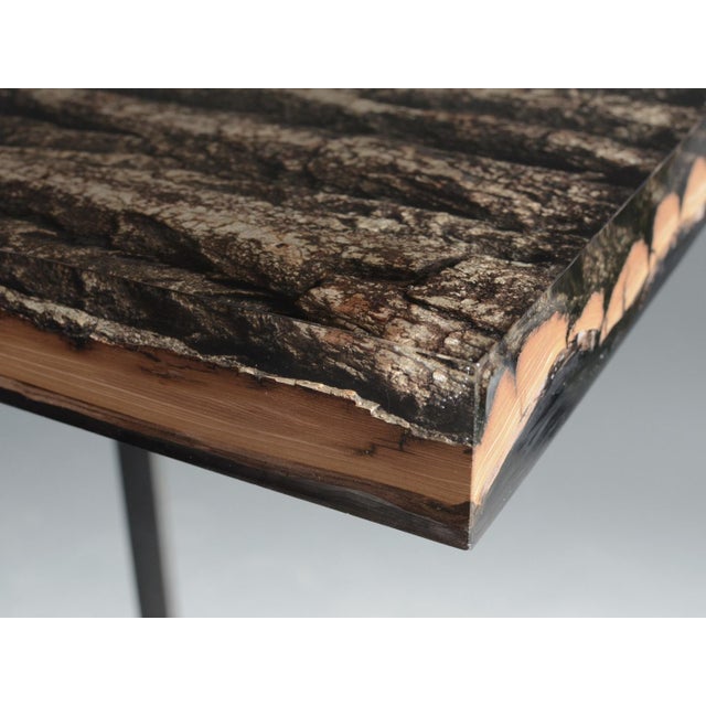 Black Phellem Console Table from Alcarol For Sale - Image 8 of 9