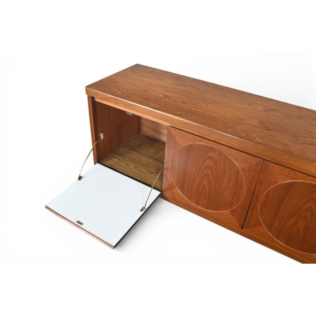 Mid 20th Century Mid 20th Century Attributed to Nathan Furniture "Circle" Credenza in Teak #2 For Sale - Image 5 of 10