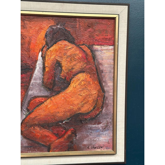 Renzo Ugolini, Nude Reclined Woman, 1950s, Oil Painting on Canvas, Framed For Sale - Image 13 of 18