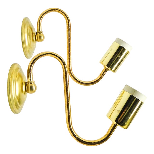Minimalist Wall Lamps, Poland, 1980s, Set of 2 For Sale