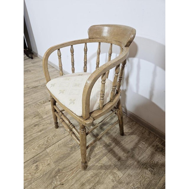 Antique Rustic Captain's Chair, 19th Century For Sale - Image 6 of 11