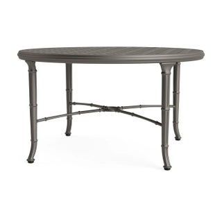 Brown Jordan Calcutta 36" Round Cast Top Chat Table, Mica frame For Sale