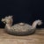 Late 20th Century Vintage Gilt Bronze Dragon Boat Sculpture With Coin Motif and Red Patina For Sale - Image 5 of 9