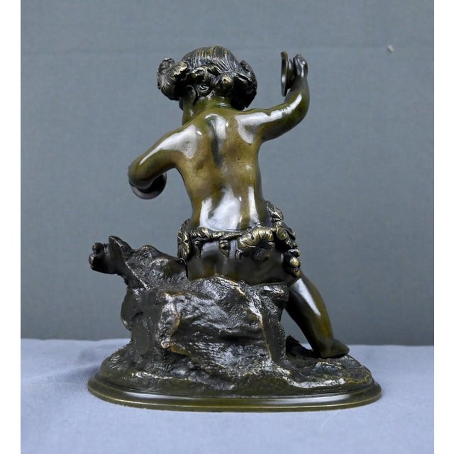 After Clodion, Bacchus with Cymbals, Late 19th Century, Bronze For Sale - Image 9 of 18