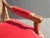 Vintage French Provincial Red Velvet Arm Chair With Cane Back & Goose Down Fill For Sale - Image 9 of 11