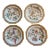Vintage Chinoiserie Monkey Plates, Hua Rong Tang Zhi, Set of 4 For Sale