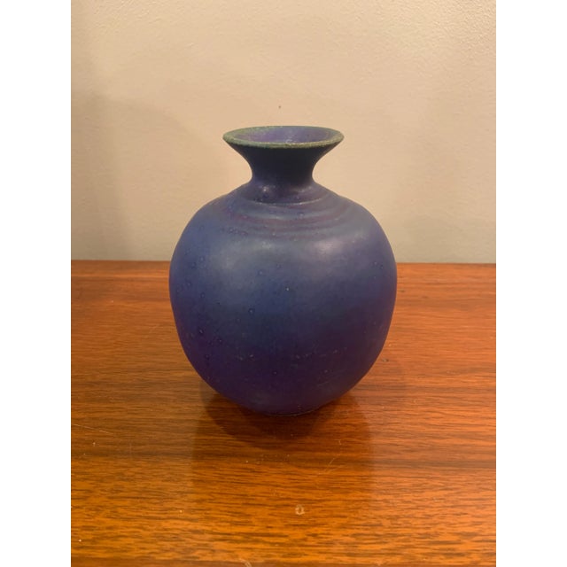 Henry Kendall Gernhardt Bright Barium Studio Pottery Vase For Sale - Image 4 of 4