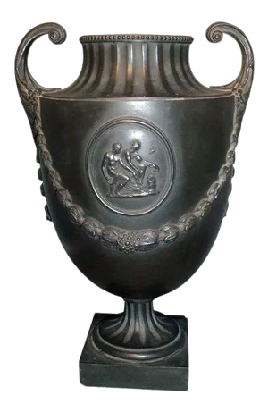 18th Century Wedgwood & Bentley Black Basalt Urn Vase 1770