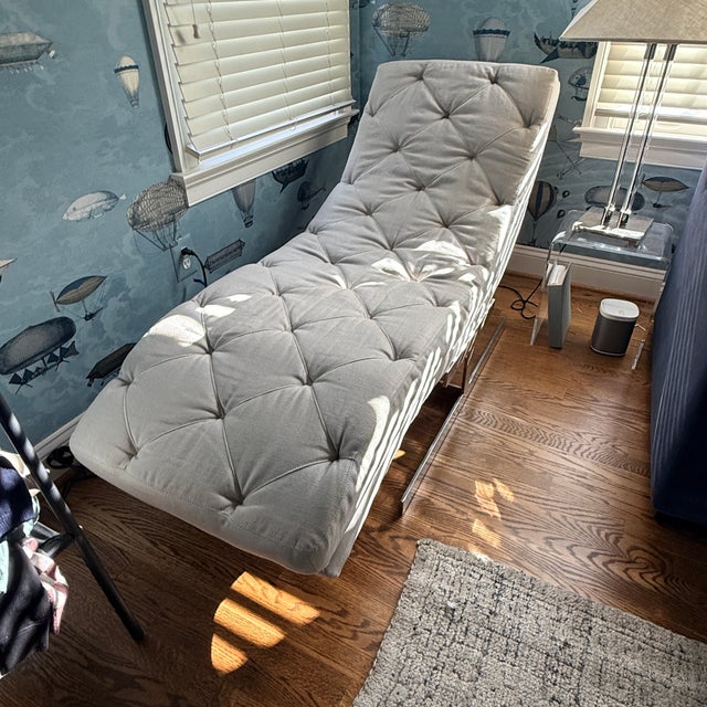 Restoration Hardware Restoration Hardware Royce Chaise For Sale - Image 4 of 8