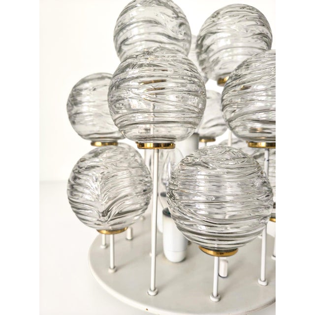 Mid-Century Snowball Sputnik Glass Flush Mount from Doria Leuchten, Germany, 1970s For Sale - Image 6 of 18