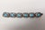 Napier Vintage Signed Napier Book Piece Silvertone & Faux-Aquamarine Link Bracelet For Sale - Image 4 of 9