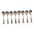 Late 20th Century Reed & Barton "Burgundy" Sterling Silver Cream Soup Spoons, Lot of 8 For Sale