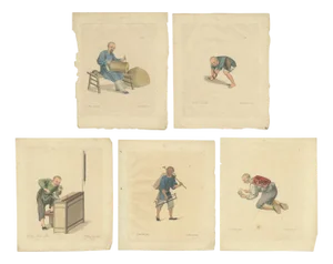 Dadley, Professions in China, 1810, Paper, Set of 5