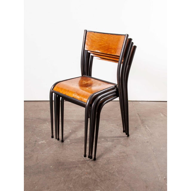 French Dining Chairs with Grey Tapered Legs from Mullca, 1950s, Set of 6 For Sale - Image 18 of 18