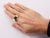 Early 21st Century Men's 10K Yellow Gold 1.00 Cttw Cushion Cluster Black and White Diamond Statement Ring (I-J Color, I2-I3 Clarity) - Ring - Size 10 For Sale - Image 5 of 6