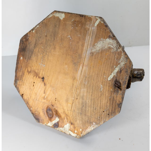 19th Century Primitive Tramp Folk Art Polychrome Driftwood Rootwood Figure For Sale - Image 14 of 14