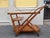 Brown Vintage Trolley with Removable Tray in Light Wood from Cassina, 1950s For Sale - Image 8 of 8