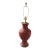 Large Antique Chinese Lamp Cinnabar With Finial -Rare For Sale