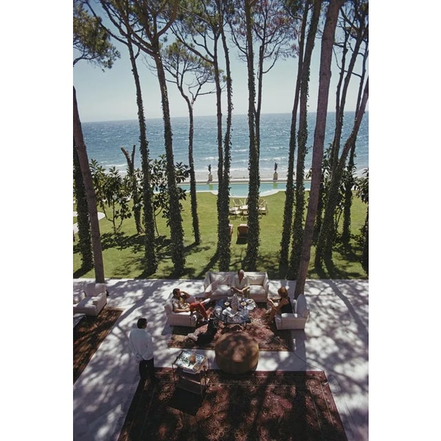 Slim Aarons, Bergese House, Estate Stamped Photographic Print, 1967 / 2020s For Sale