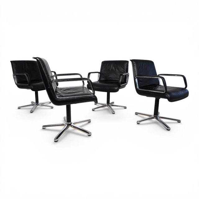 Delta Swivel Chairs by Delta Design for Wilkhahn, 1970s, Set of 4 For Sale - Image 10 of 18