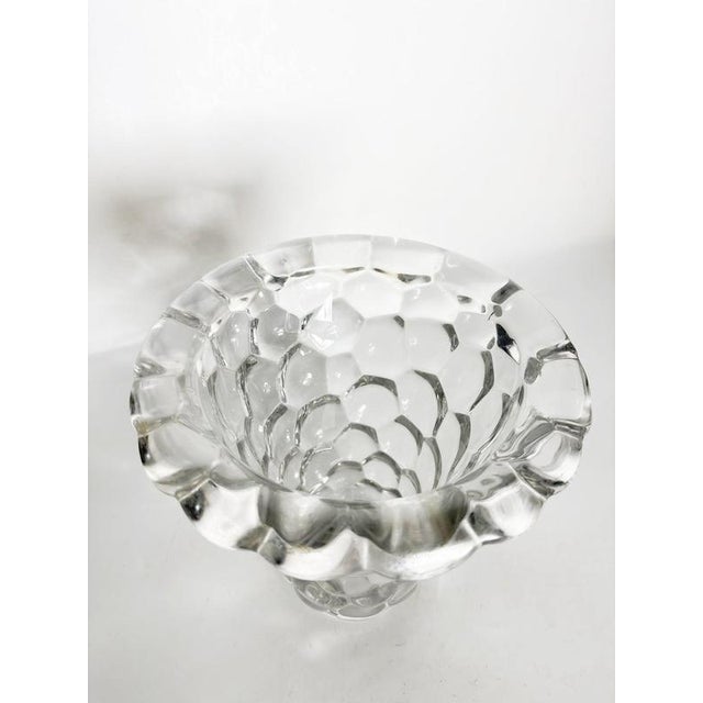 Glass Vase with Bubble Decoration, France, 1980s For Sale - Image 12 of 14