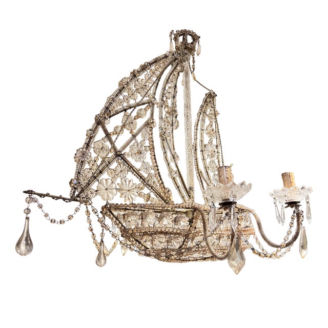 Italian Ship Chandelier, 1950s For Sale