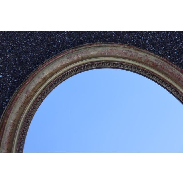 Louis Philippe Oval Giltwood Mirrors, Set of 2 For Sale - Image 12 of 12