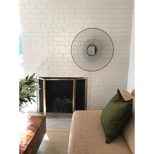 Sculptural Wire Mirror - Large Size For Sale In Minneapolis - Image 6 of 6