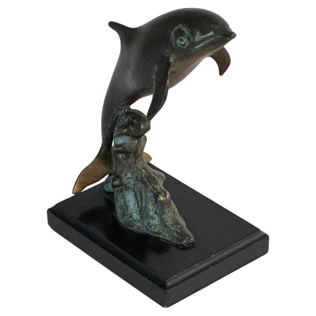 Brutalist Bronze Dolphin Sculpture, France, 1970s For Sale - Image 10 of 10