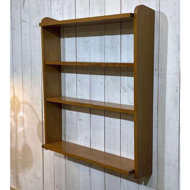 Oak Wall Shelf, 1960s For Sale - Image 3 of 9
