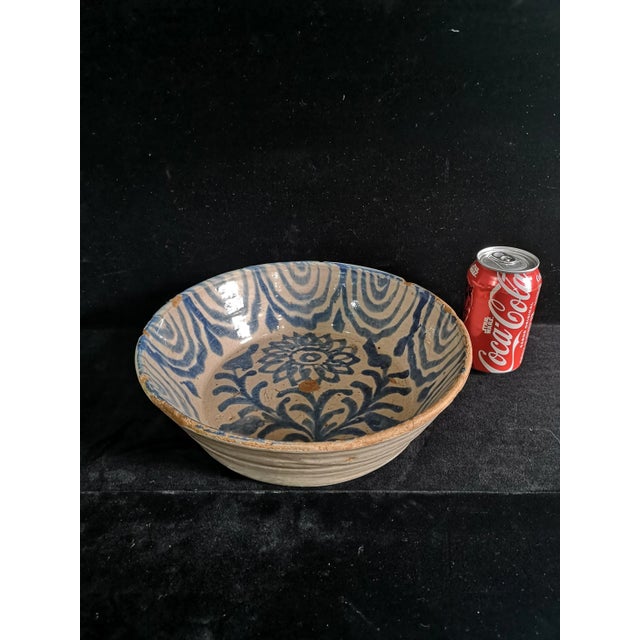 Spanish Folk Art Ceramic Fajalauza Bowl, 1850s For Sale - Image 4 of 13