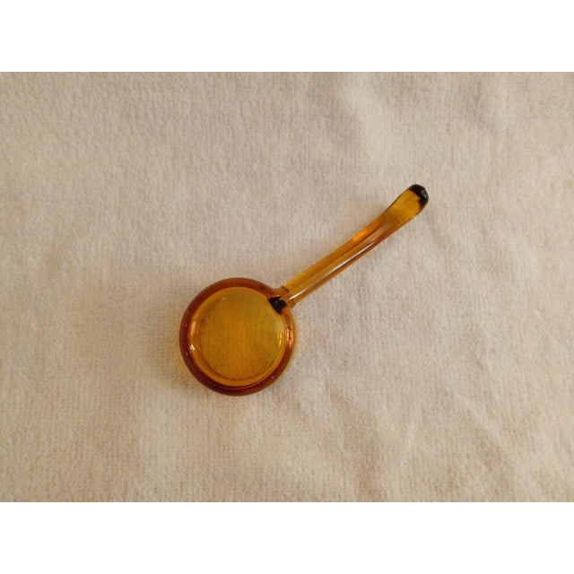 Art Deco Vintage 1920's Amber Glass Spoon, Ladle For Sale - Image 3 of 4