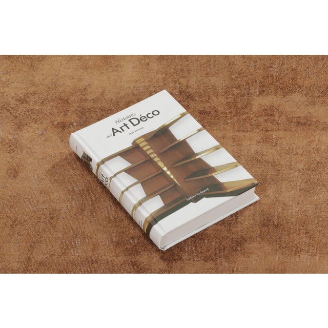 Chocolate Vintage Distressed Textural Rug in Beige & Brown Tones - Rug & Kilim For Sale - Image 8 of 9