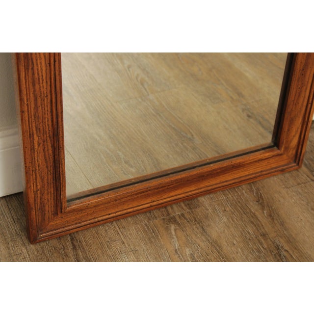 Mid 20th Century French Provincial Style Oak & Pecan Frame Wall Mirrors - A Pair For Sale - Image 10 of 13