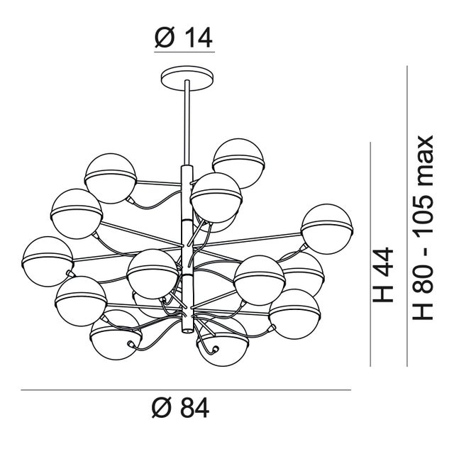 Not Yet Made - Made To Order 21st Century Globo Chandelier by Fabio LTD For Sale - Image 5 of 5