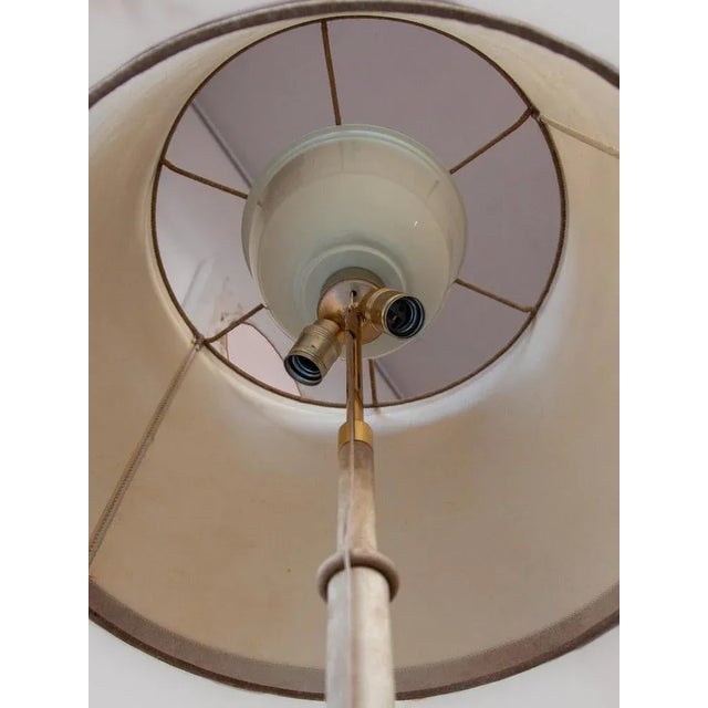 Animal Skin German Leather Floor Lamp by Charlotte Waver, 1980s For Sale - Image 7 of 9