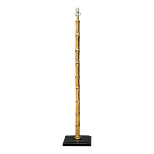 Vintage Gilt Bamboo Floor Lamp