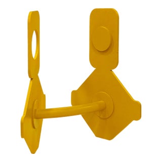 "Inside Out Yellow" Welded Aluminum Sculpture by Michael DesRosiers (2024) For Sale