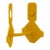 "Inside Out Yellow" Welded Aluminum Sculpture by Michael DesRosiers (2024) For Sale