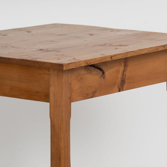 Late 19th Century Small Pine Side Table With Single Drawer From Hungary For Sale - Image 17 of 18