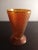 Art Deco 1950s Jeannette Crackled Marigold Carnival Glass Tumbler Vase For Sale - Image 3 of 6