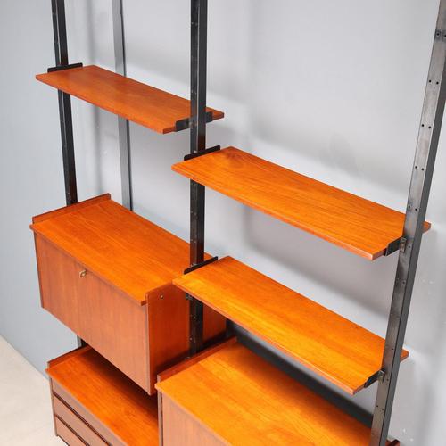 Floor-to-Ceiling Bookcase, 1960s For Sale - Image 11 of 15