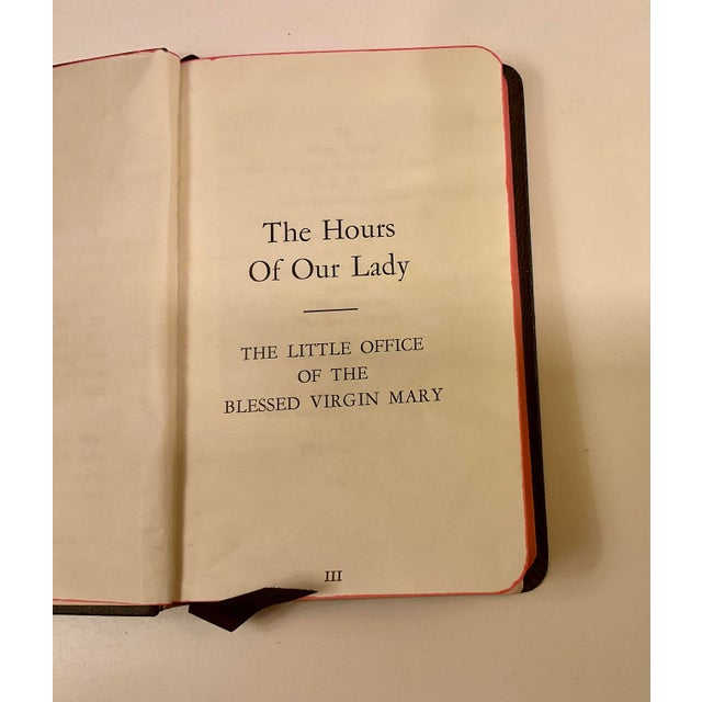 Vintage Catholic Prayer Book the Hours of Our Lady Little Office Blessed Virgin Mary For Sale - Image 4 of 9