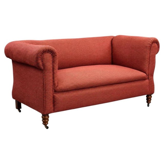 Wood Late Victorian One-Arm Drop-End Sofa, 1890 For Sale - Image 7 of 7